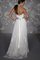 Rückenfreies Ärmelloses Bodenlanges Brautkleid mit Gürtel mit Schleife - Bild 2