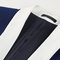 Casual Euro Anzug Männer Slim Fit Blau Smoking Anzüge - Bild 6