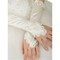 Taft Mit Bowknot Weiß Elegant Brauthandschuhe - Bild 1