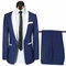 Casual Euro Anzug Männer Slim Fit Blau Smoking Anzüge - Bild 1