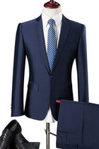 Blazer Britischen Jacke + Hosen Beiläufige Anzüge Anzug
