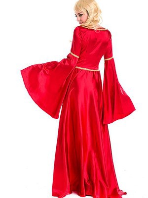 Damen Rot Anzug Elegant Königlich Glamourös Cosplay & Kostüme - Bild 2
