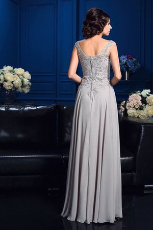 Normale Taille Chiffon Ärmellos a linie Anständiges Brautmutterkleid - Bild 2