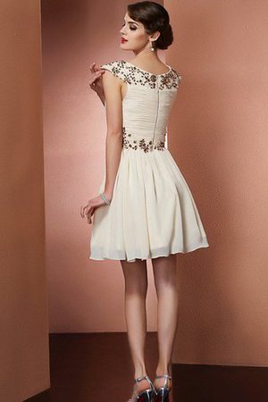 Reißverschluss Prinzessin A-Line Normale Taille Brautjungfernkleid ohne Ärmeln - Bild 2