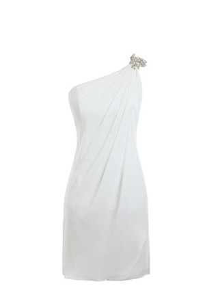 A linie Outdoor Kunstseide Ausgefallenes Brautkleid mit Perlen mit Überlagertem Mieder - Bild 1