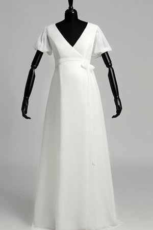 Plissiertes Chiffon Glamouröses Elegantes Brautkleid mit Rüschen - Bild 1