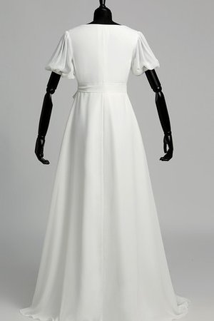 Plissiertes Chiffon Glamouröses Elegantes Brautkleid mit Rüschen - Bild 2