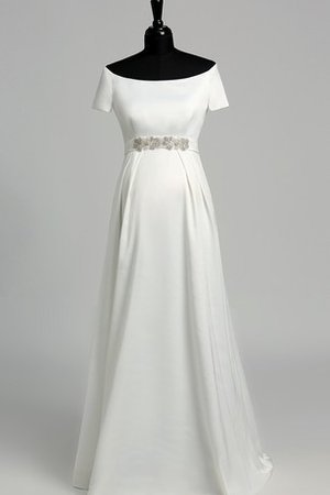 Ewiges Einfaches Legeres Brautkleid mit Rüschen aus Satin - Bild 1