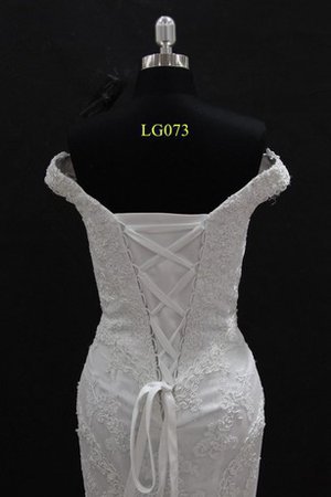 Ärmellos Sexy Brautkleid mit Rücken Schnürung mit Applike - Bild 2
