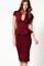 Bodycon Damen Elegant Ausschnitt V-Ausschnitt Polyester Club Kleider - Bild 1