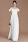 Normale Taille Reißverschluss Prinzessin Gerüschtes Brautjungfernkleid aus Chiffon - Bild 35