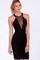 Polyester Elegant Juwel Ausschnitt Bodycon Damen Club Kleider - Bild 1