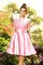 Prinzessin A-Linie Reißverschluss Knielanges Brautjungfernkleid ohne Ärmeln - Bild 22