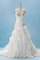 Meerjungfrau Stil Sweep Train Pompöse Brautkleid mit Juwel Mieder mit Rücken Schnürung - Bild 1