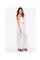 Polyester Spitze Maxikleid Elasthan Glamourös Bandeau Club Kleider - Bild 2