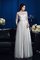 A-Line Prinzessin Anständiges Brautmutterkleid mit Reißverschluss mit Applike - Bild 3