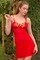 Herrlich Fantastisch Mesh Stickerei Niedlich Süß Babydoll - Bild 2