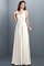 Plissiertes Prinzessin Normale Taille Chiffon Bodenlanges Brautjungfernkleid - Bild 16