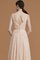 Prinzessin Chiffon V-Ausschnitt Ärmellos Brautjungfernkleid mit Rüschen - Bild 7