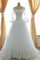 A-Line Schulterfreier Ausschnitt Lange Ärmeln Paillette Brautkleid mit Pailletten - Bild 1
