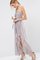 A-Line Chiffon Gerüschtes Knöchellanges Brautjungfernkleid mit Drapierung - Bild 1