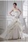 Empire Taille Satin Meerjungfrau Trägerloser Ausschnitt Anständiges Brautkleid - Bild 2