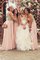 Prinzessin A-Line Ärmelloses Faszinierend Bodenlanges Brautjungfernkleid aus Chiffon - Bild 2