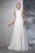 Prinzessin Hoher Kragen A-Linie Brautkleid mit Empire Taille mit Plissierungen - Bild 3
