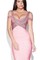 Sexy Rosa Verband Kleid Illusion Oben Club Kleider - Bild 1