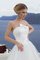 A-Line Natürliche Taile Trägerloser Ausschnitt Brautkleid mit Applike ohne Ärmeln - Bild 2
