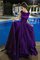 Prinzessin A-Line Perfekt Normale Taille Bodenlanges Abendkleid ohne Ärmeln - Bild 1