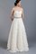 Trägerlos Ärmellos Normale Taille Bodenlanges Brautkleid mit Schleife - Bild 1