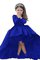 Normale Taille Duchesse-Linie Satin Blumenmädchenkleid mit Gürtel mit Schleife - Bild 1