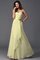 Prinzessin Empire Taille Chiffon Sittsames Brautjungfernkleid mit Blume - Bild 8