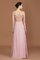 Stilvoll Ärmelloses Nackenband Prinzessin Chiffon A-Line Brautjungfernkleid mit Bordüre - Bild 2