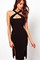 Elasthan Bodycon Elegant Offene Büste Damen Polyester Club Kleider - Bild 1