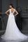 Prinzessin Perlenbesetztes A-Linie Anständiges Brautkleid mit Empire Taille - Bild 2