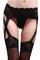 Schwarz Sockings Knie Spitze Mesh Strumpfhalter - Bild 2