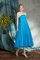 Organza Ärmellos Prinzessin Brautmutterkleid mit Empire Taille mit Applikation - Bild 5