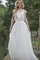 Etui Juwel Ausschnitt Einfaches Brautkleid mit Gekappten Ärmeln mit Natürlicher Taille - Bild 1