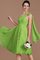 Prinzessin Gerüschtes A-Line Ärmelloses Ein Schulter Brautjungfernkleid - Bild 18