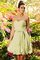 Prinzessin A-Line Ärmellos Mini Brautjungfernkleid aus Chiffon - Bild 8