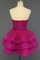 A-Linie Organza Herz-Ausschnitt Geschichtes Attraktives Abiballkleid - Bild 2