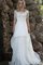 Plissiertes Stilvolles Brautkleid mit Bordüre mit Applikation - Bild 1