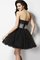 Prinzessin Paillette Mini Abiballkleid mit Pailletten mit Empire Taille - Bild 2