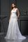 Prinzessin Perlenbesetztes A-Linie Anständiges Brautkleid mit Empire Taille - Bild 1