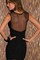 Elegant Bodycon Ausschnitt Polyester Damen Juwel Club Kleider - Bild 2