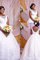Normale Taille Ärmellos Tüll Hohe qualität Duchesse-Linie Bodenlanges Brautkleid - Bild 1