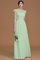 Reißverschluss Chiffon A-Line Normale Taille Brautjungfernkleid mit Bordüre - Bild 32