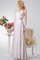 Spitze Reißverschluss Nackenband Brautjungfernkleid mit Blume mit Bordüre - Bild 2